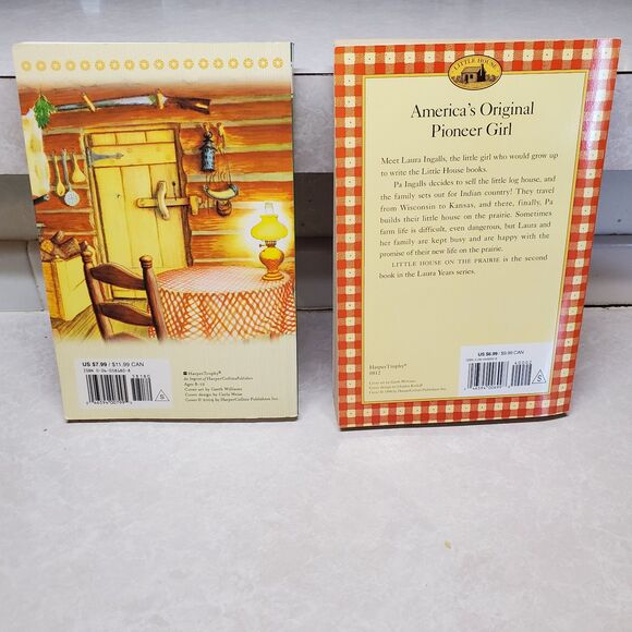 Two books from the "Little House" series by Laura Ingalls Wilder Paperback - Picture 2 of 6